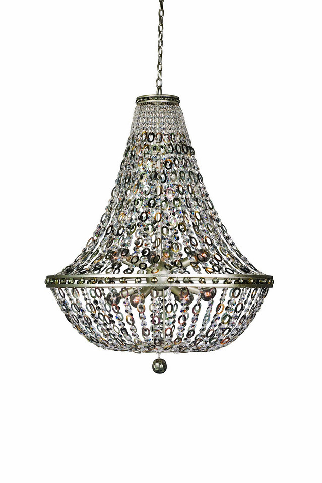 Allegri - 029953-042 - 12 Light Pendant - Lucia - Vintage Silver Leaf