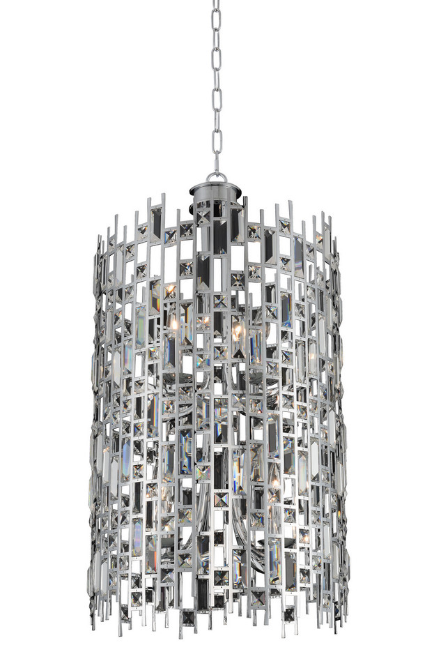 Allegri - 033050-010-FR001 - Eight Light Foyer Pendant - Fonseca - Chrome