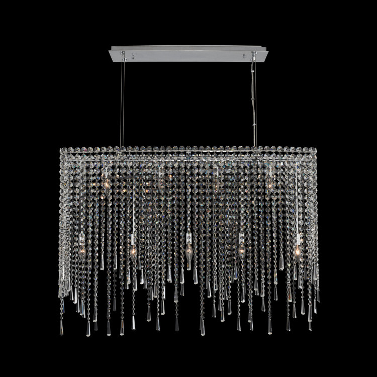 Allegri - 035160-010-FR001 - Nine Light Island Pendant - Gocce - Chrome