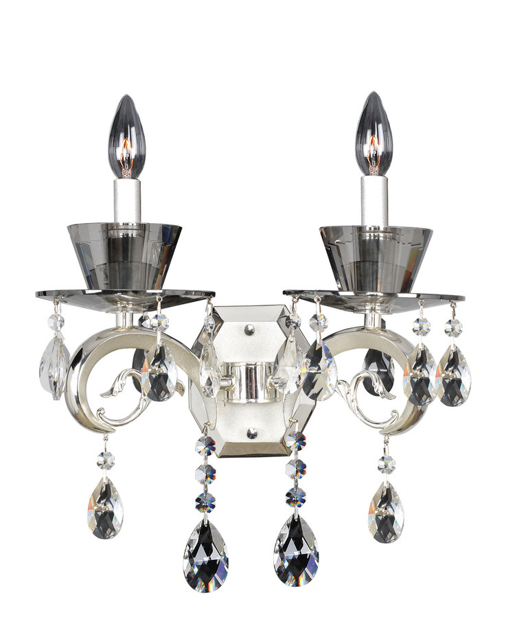 Allegri - 10092-017-FR001 - Two Light Wall Bracket - Locatelli - Silver