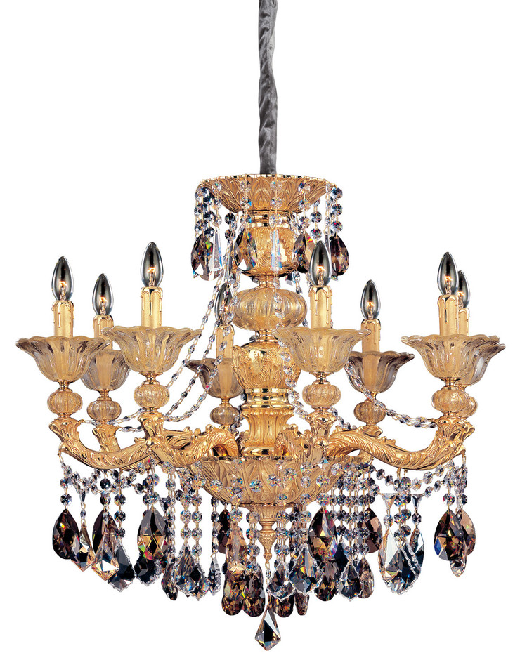 Allegri - 10498-016-FR000 - Eight Light Chandelier - Mendelssohn - Two Tone Gold - 24K