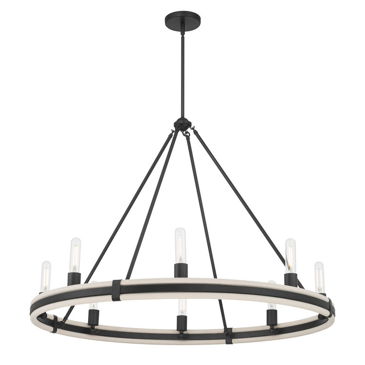 Millennium - 207108-MB - Eight Light Chandelier - Rovessa - Matte Black