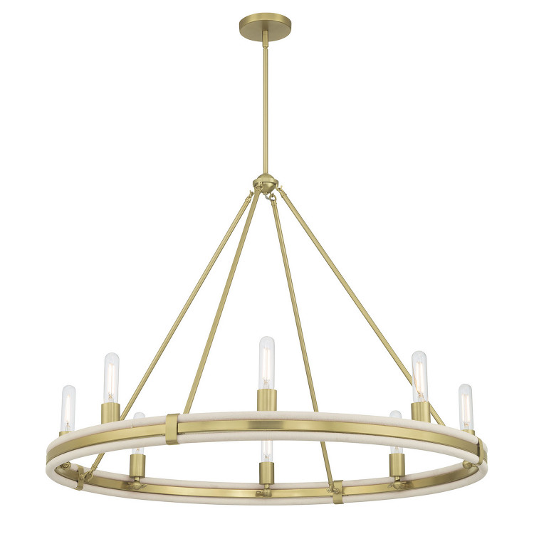 Millennium - 207108-VB - Six Light Chandelier - Rovessa - Vintage Brass