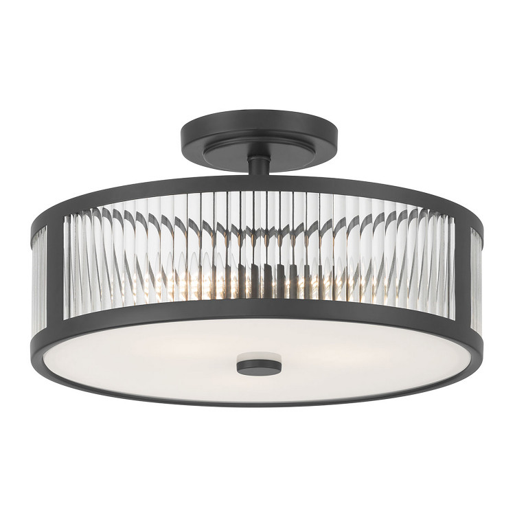 Millennium - 23303-MB - Three Light Semi-Flush Mount - Ardezia - Matte Black