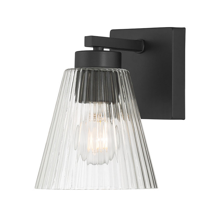 Millennium - 63001-MB - One Light Wall Sconce - Riville - Matte Black