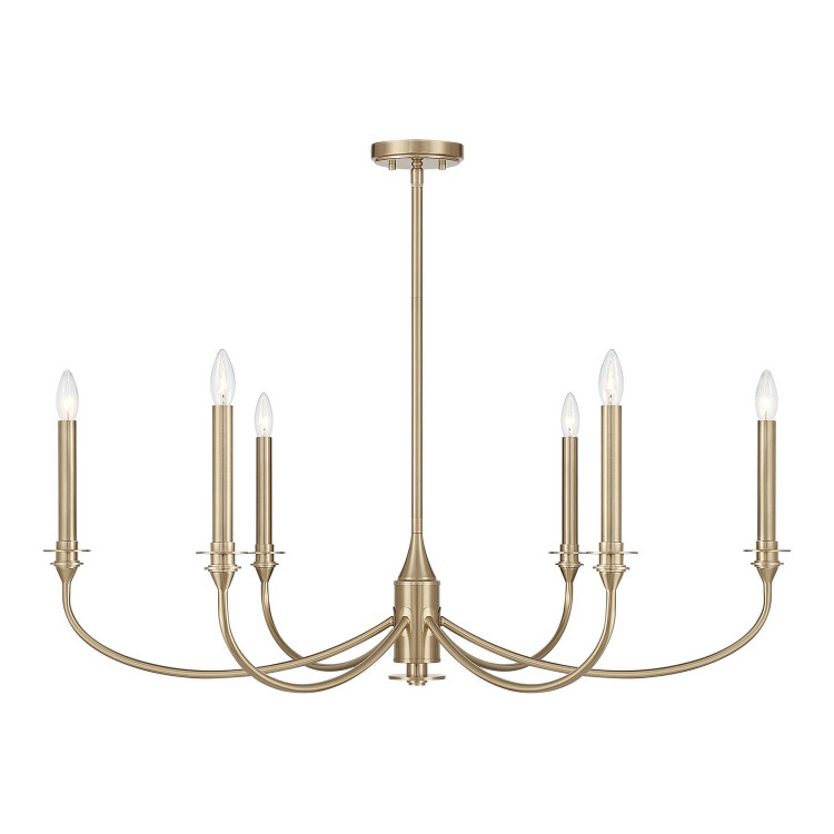 Savoy House - 1-1500-6-127 - Six Light Chandelier - Coventry - Noble Brass