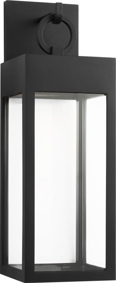 Visual Comfort Studio - SLO1381TXB - LED Wall Lantern - Sesha - Textured Black | Textured Black