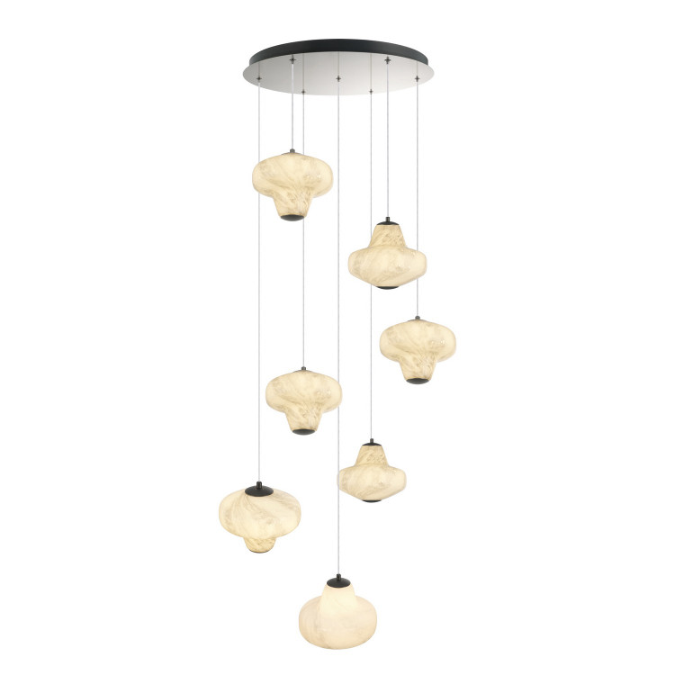 Artcraft - AC5087GR - LED Chandelier - Solara - Graphite