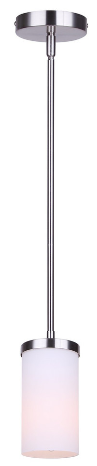 Canarm - IPL1234A01BN-FO - One Light Pendant - Britton - Brushed Nickel