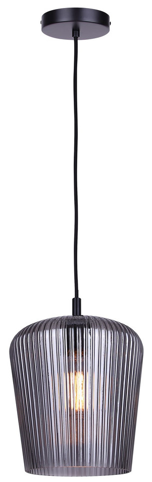 Canarm - IPL1249A01BK-SR - One Light Pendant - Leandro - Matte Black