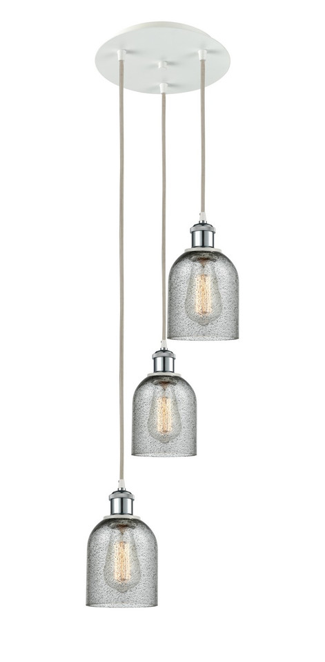 Innovations - 113B-3P-WPC-G257 - LED Pendant - Ballston - White Polished Chrome