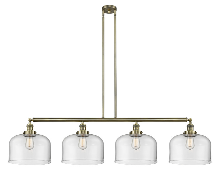 Innovations - 214-AB-G72-L-LED - LED Island Pendant - Franklin Restoration - Antique Brass