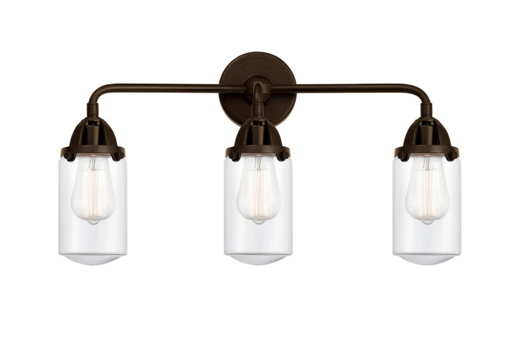 Innovations - 288-3W-OB-G312 - Three Light Bath Vanity - Nouveau 2 - Oil Rubbed Bronze