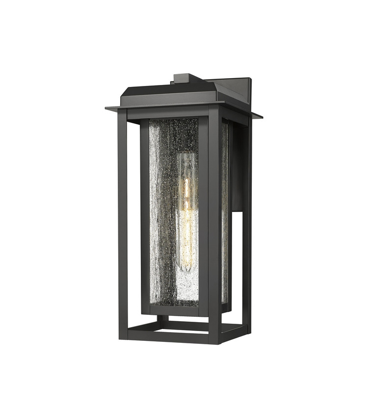 Innovations - 9951-1W-BK-16-CG-BK-SDY - One Light Wall Sconce - Mansfield - Matte Black