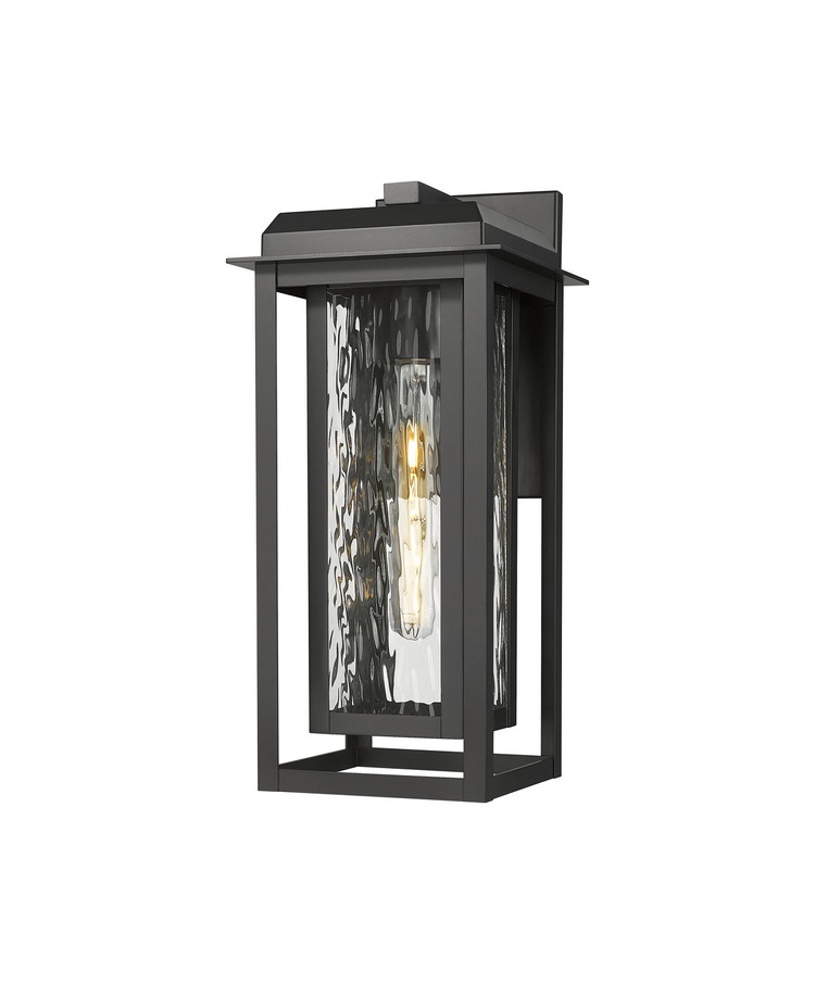 Innovations - 9951-1W-BK-16-CG-BK-WG - One Light Wall Sconce - Mansfield - Matte Black