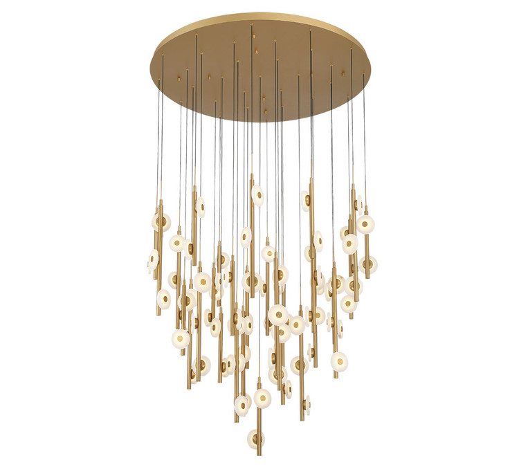 Lib & Co. - 12363-030 - LED Chandelier - Etna - Painted antique brass