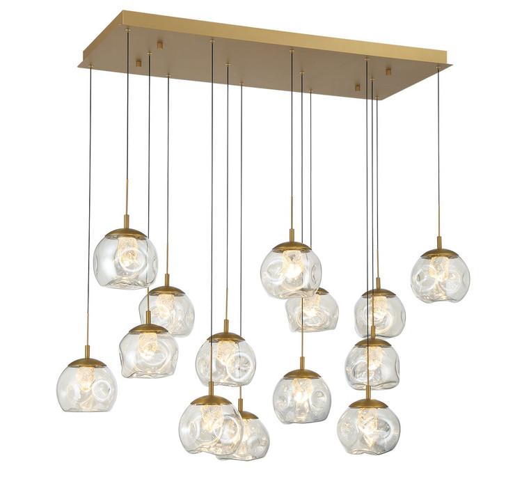 Lib & Co. - 12446-030 - LED Chandelier - Camerino - Painted antique brass