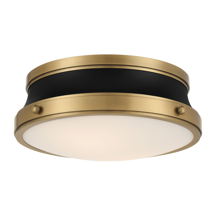 Minka-Lavery - 3939-876 - Two Light Flush Mount - Purelight - Legacy Brass