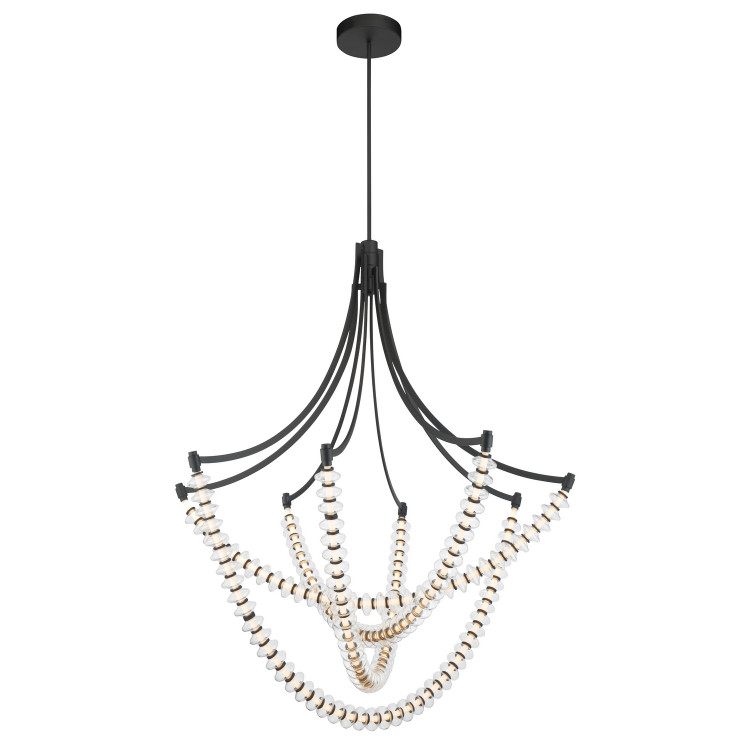 Minka-Lavery - 5648-899-L - LED Chandelier - Pearl - Dark Matte Black