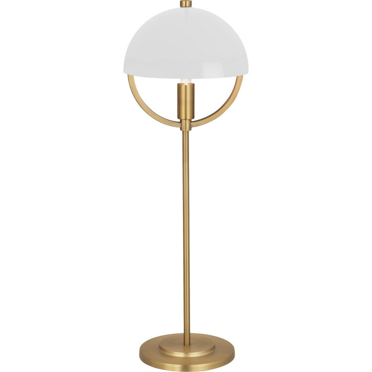 Robert Abbey - 600WHT - One Light Table Lamp - Mavisten Edition Copernica - Lacquered Burnished Brass w/White Painted