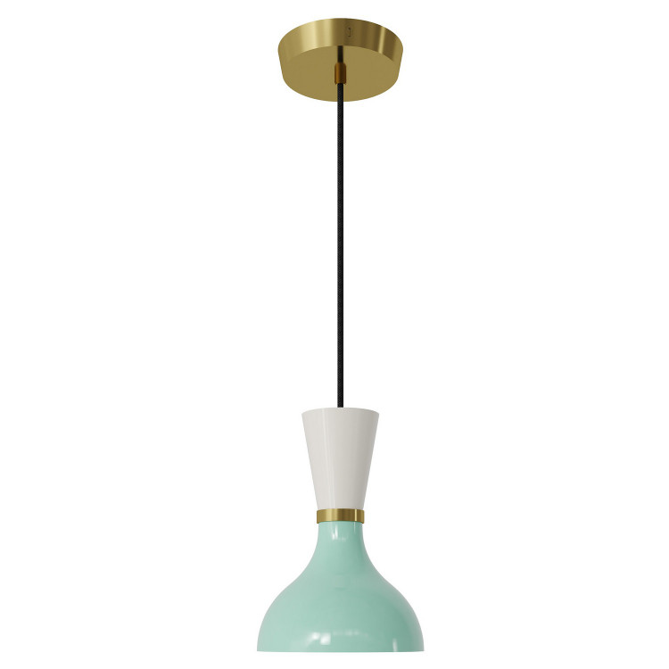 Robert Abbey - MN01LY - One Light Pendant - Clare - Modern Brass w/Mint Lily Painted