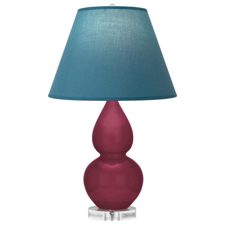 Robert Abbey - SM13B - One Light Accent Lamp - Small Double Gourd - Sugar Plum Glazed Ceramic w/Lucite