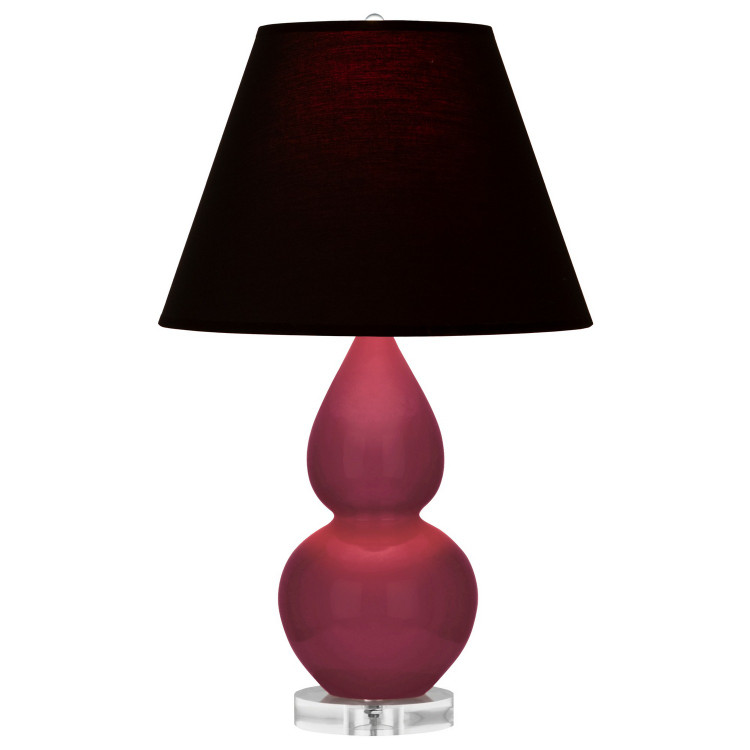 Robert Abbey - SM13K - One Light Accent Lamp - Small Double Gourd - Sugar Plum Glazed Ceramic w/Lucite