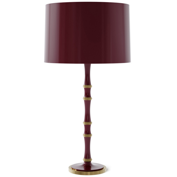 Robert Abbey - SM71X - One Light Table Lamp - Kane - Sugar Plum w/Modern Brass