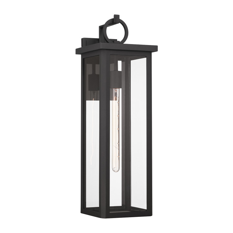 Crystorama - ED0811201MK - One Light Outdoor Wall Sconce - Boadie - Matte Black