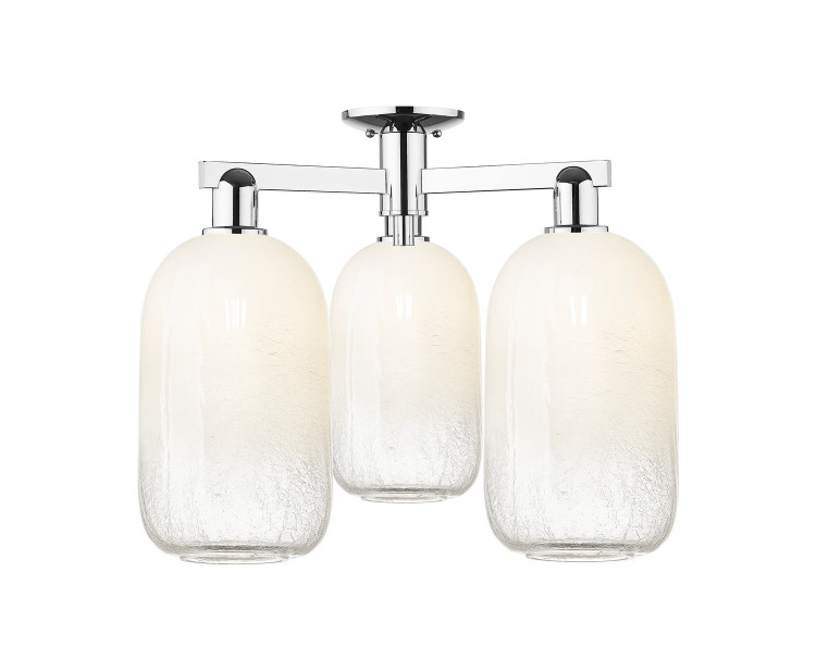 Innovations - 716-3F-PC-G482-7OP - Three Light Semi-Flush Mount - Arcadia - Polished Chrome