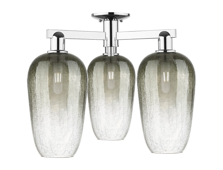 Innovations - 716-3F-PC-G484-7SL - Three Light Semi-Flush Mount - Arcadia - Polished Chrome
