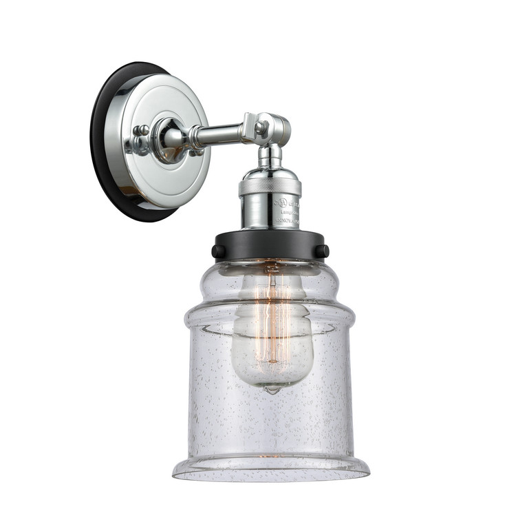 Innovations - 203PC-BPBK-HRBK-G184 - One Light Wall Sconce - Franklin Restoration - Polished Chrome