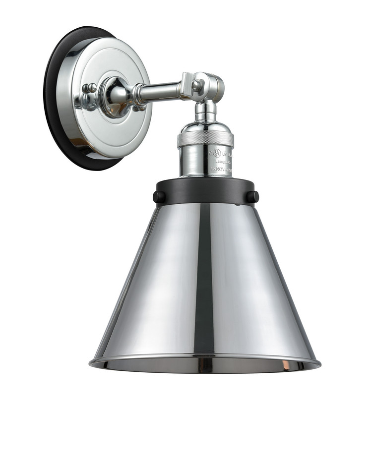 Innovations - 203PC-BPBK-HRBK-M13-PC - One Light Wall Sconce - Franklin Restoration - Polished Chrome