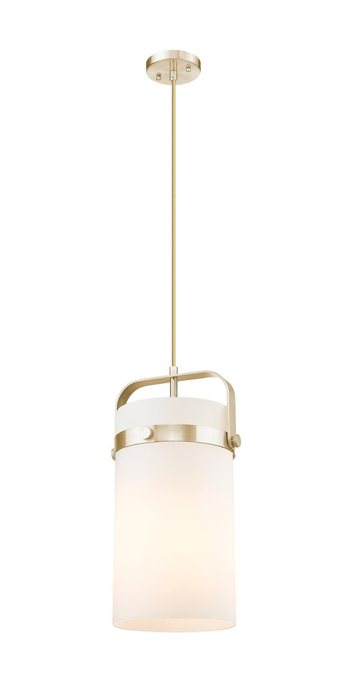 Innovations - 413-1PM-CB-G413-1S-8WH - One Light Mini Pendant - Downtown Urban - Champagne Bronze