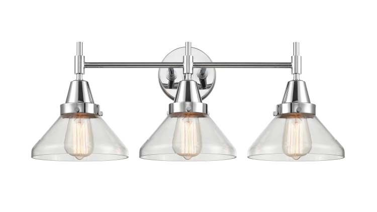 Innovations - 447-3W-PC-CL-LED - LED Bath Vanity - Caden - Polished Chrome