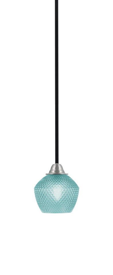 Toltec Lighting - 3401-MBBN-4625 - One Light Mini Pendant - Paramount - Matte Black & Brushed Nickel