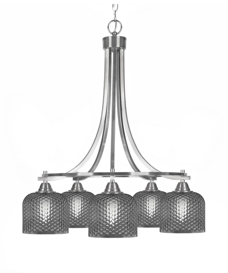 Toltec Lighting - 3415-BN-4612 - Five Light Chandelier - Paramount - Brushed Nickel