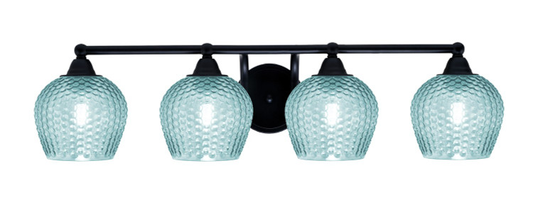 Toltec Lighting - 3424-MB-4605 - Four Light Bath Bar - Paramount - Matte Black