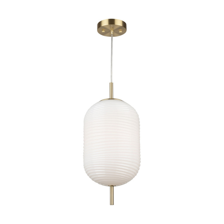 Artcraft - AC10631BR - One Light Pendant - Vita - White Brass