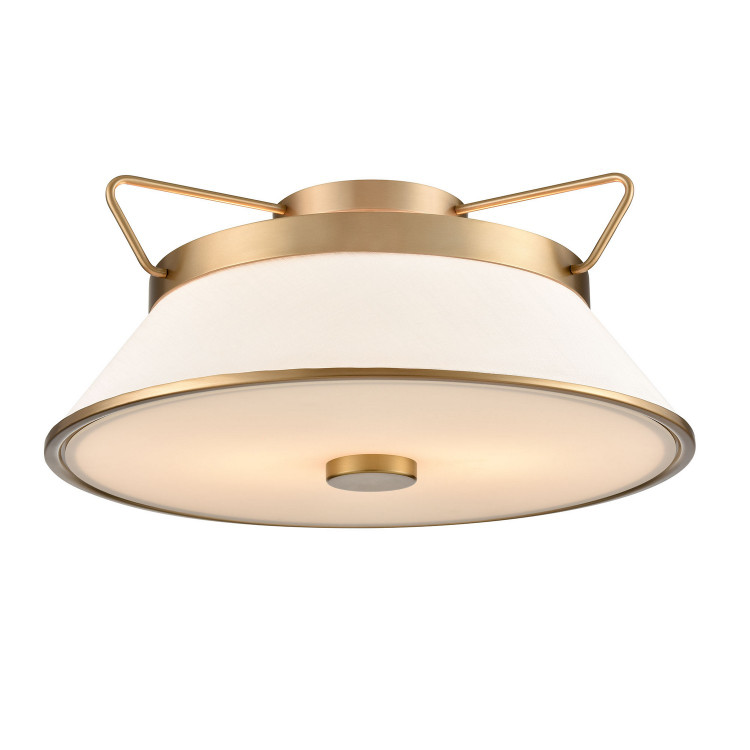Artcraft - AC11833BB - Two Light Semi Flushmount - Layla - Brushed Brass