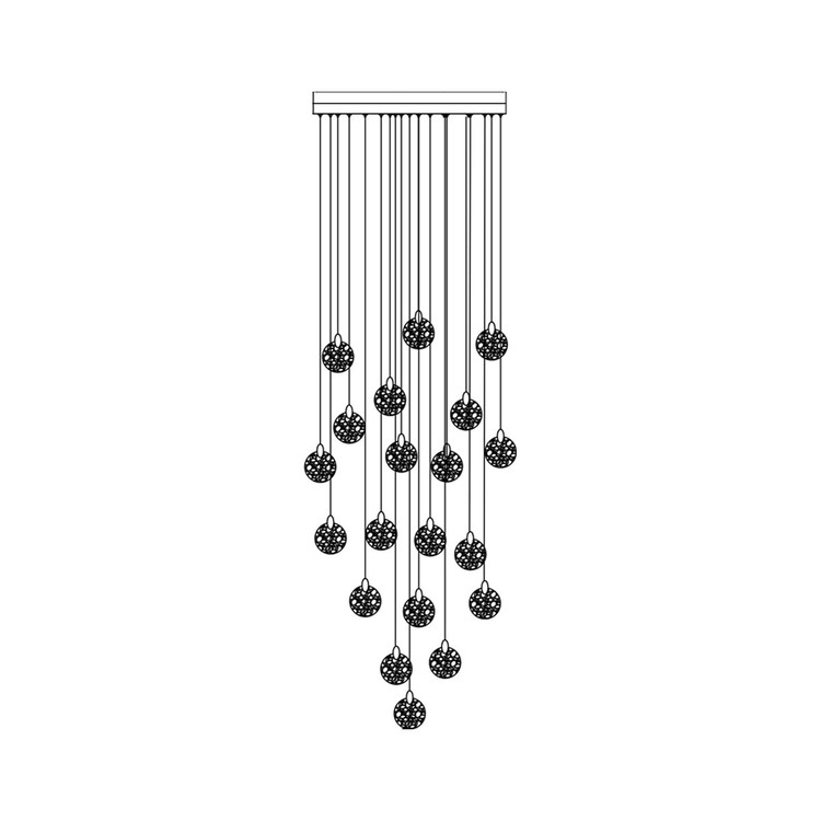 Artcraft - AC12155BB - LED Chandelier - Snowflake - Satin Brass