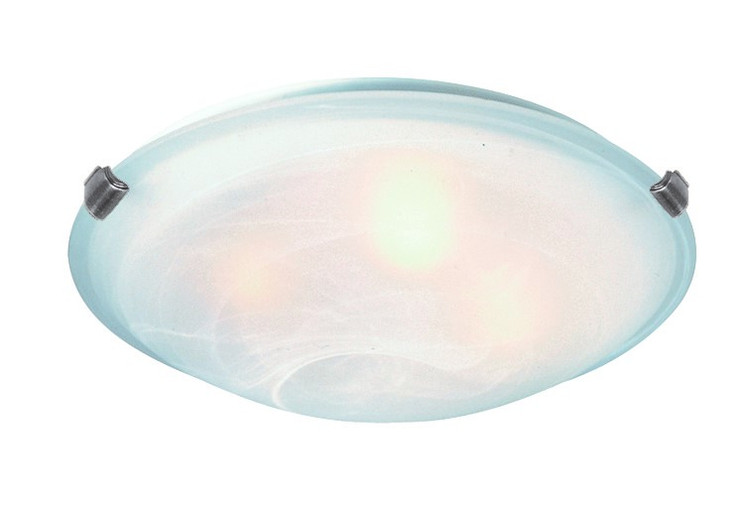 Artcraft - AC2352SPBN - Three Light Flush Mount - Clip Flush - Brushed Nickel