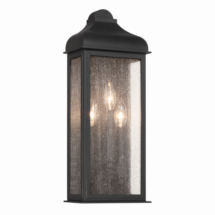 Artcraft - AC8187BK - Three Light Outdoor Wall Sconce - Madrid - Black Artcraft - AC8187BK - Three Light Outdoor Wall Sconce - Madrid - Black