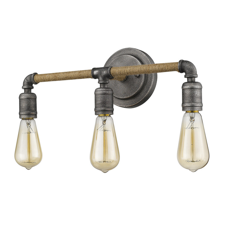 Acclaim Lighting - IN41328AGY - Three Light Vanity - Grayson - Antique Gray Acclaim Lighting - IN41328AGY - Three Light Vanity - Grayson - Antique Gray