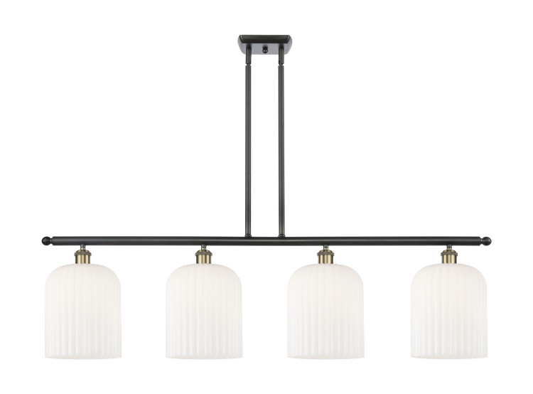 Innovations - 516-4I-BAB-G559-8GWH - Four Light Island Pendant - Ballston - Black Antique Brass