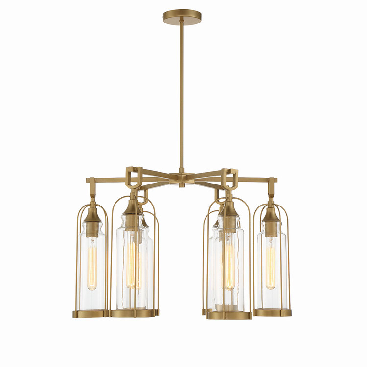 Eurofase - 42729-021 - Six Light Outdoor Chandelier - Yasmin - Aged gold Eurofase - 42729-021 - Six Light Outdoor Chandelier - Yasmin - Aged gold