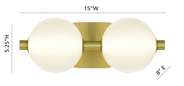 Eurofase - 47192-010 - LED Vanity - Palmas - Gold