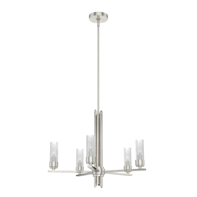 Hunter - 19784 - Five Light Chandelier - Gatz - Brushed Nickel