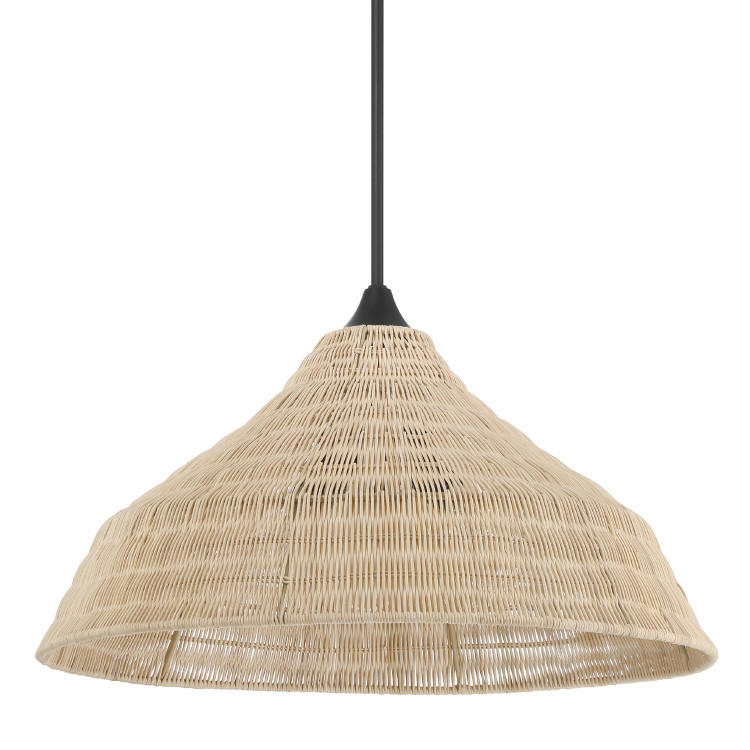 Hunter - 48080 - Three Light Pendant - Agoura - Matte Black