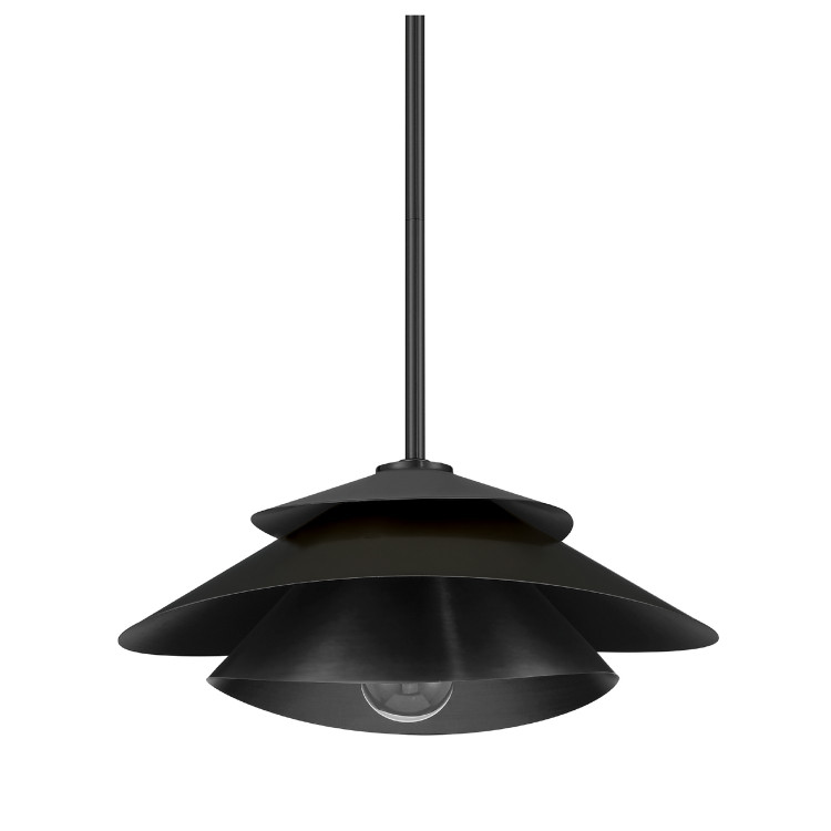 Hunter - 48157 - One Light Pendant - Hiro - Matte Black Hunter - 48157 - One Light Pendant - Hiro - Matte Black